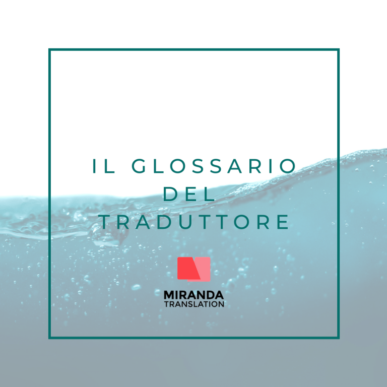 Il Glossario Del Traduttore